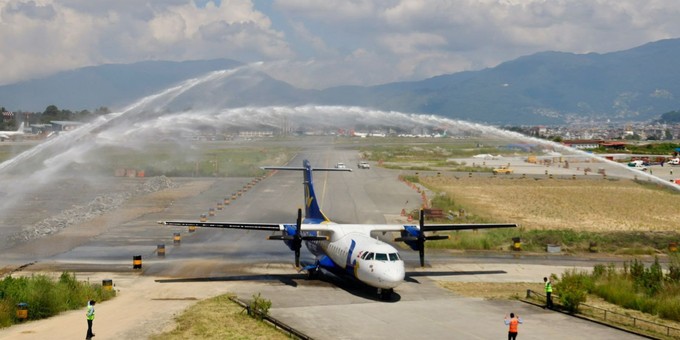 Abschied der 9N-AIN: Das Flugzeug war ...