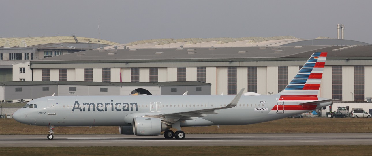 Airbus A321 XLR für American Airlines 8hie rim März zu sehen): Soll das Kennzeichen N300NY erhalten.