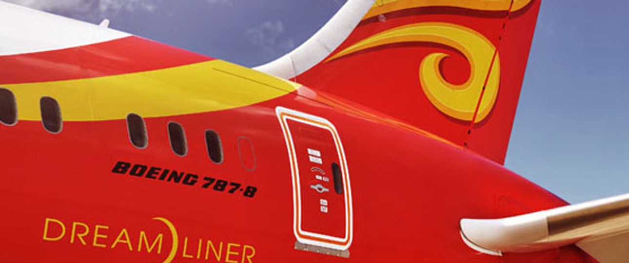Dreamliner von Hainan Airlines: Kommt die Airline in den Hunsrück?
