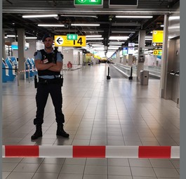 Absperrung in Amsterdam Schiphol: Die Situation wird weiter untersucht.