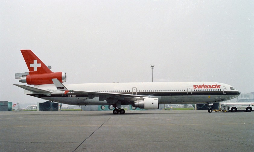 Die HB-IWF: Die McDonnell Douglas MD-11 von Swissair stürzte in der Nacht auf den 3. September 1998 bei Halifax ab.