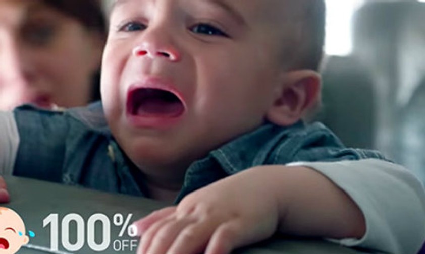 Auf diesem Flug sind schreiende Babys willkommen