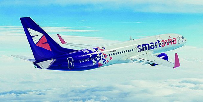 Der neue Name und die neue Bemalung der Flieger von Smartavia soll den Aufbruch ins digitale Zeitalter demonstrieren...