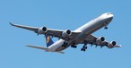 Die D-AIHW bei der Landung in Washington - auf einem ihrer letzten Flüge.