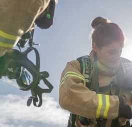 Flughafenfeuerwehrleute in Australien: Sorgen sich um die Sicherheit.