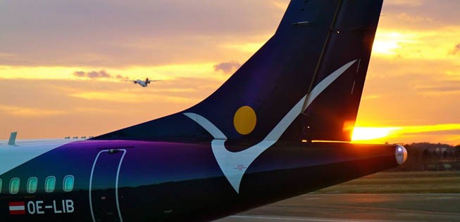 ATR 72 von Intersky: Der Flieger gehört bald neuen Eigentümern.