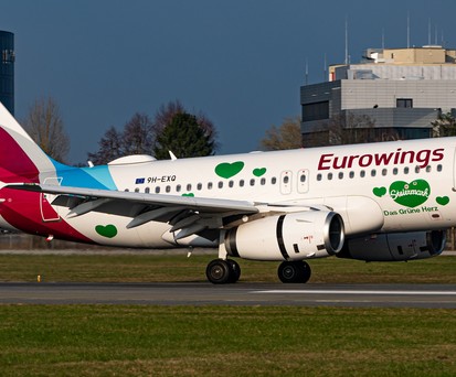 Steiermark-A319 von Eurowings: Ab sofort unterwegs.