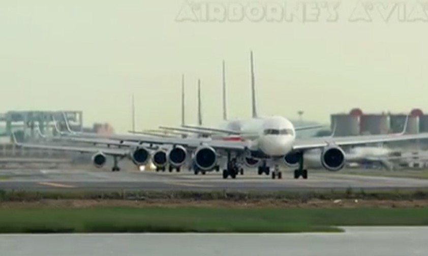 Fast alle großen US-Airlines sind in dem Video vertreten.