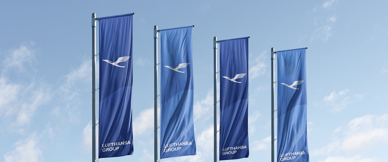 Überzeugend? Das angepasste Logo von Lufthansa Group.