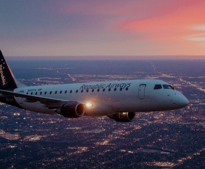 Embraer von Republic Airways: Die Flugzeuge der fusionierten Airline werden diesen Namen tragen.