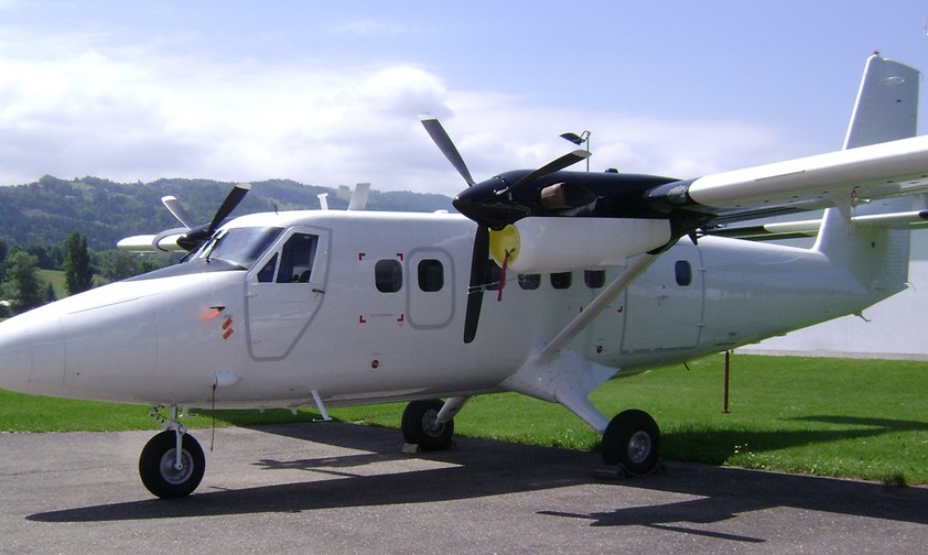 Die De Havilland Canada DHC-6-300 von Zimex startete in St. Gallen-Altenrhein.