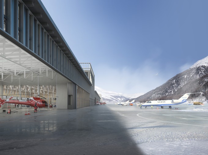 Auch Hangars für Hubschrauber sollen entstehen.