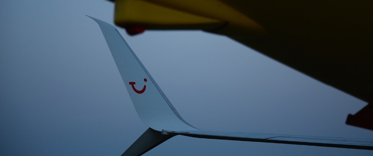 Winglet einer Boeing 737 von Tui Airlines: Ärger mit einem Flug.