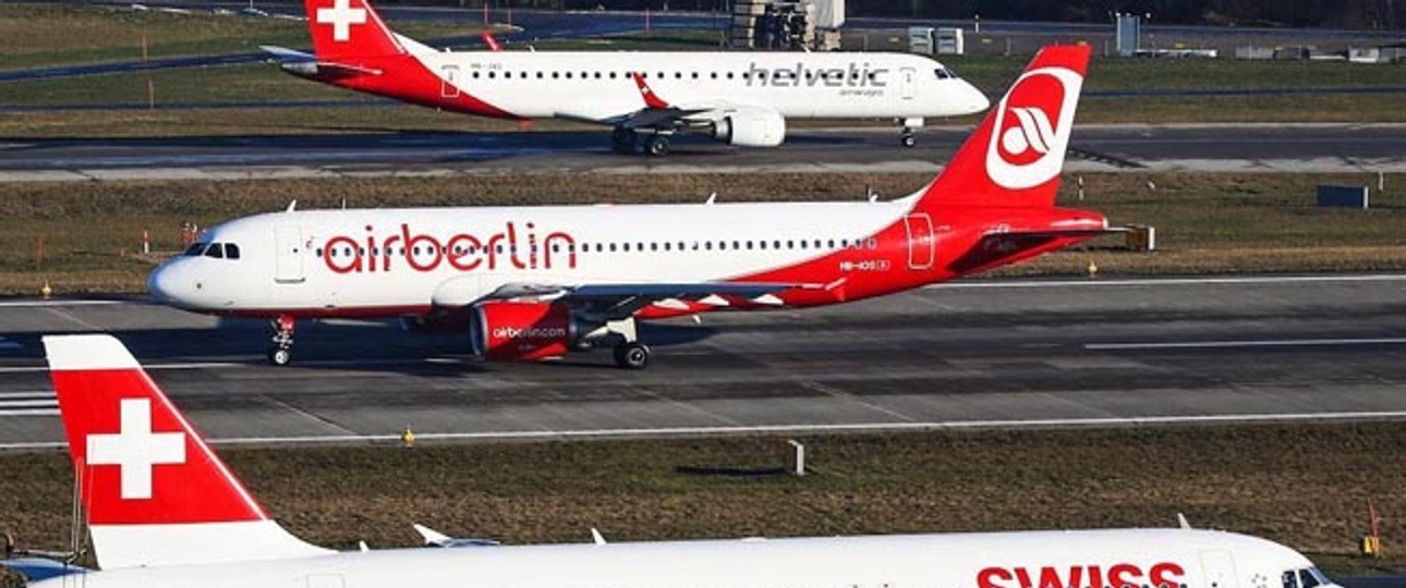 Airbus A320 von Belair: Flugziel unbekannt.