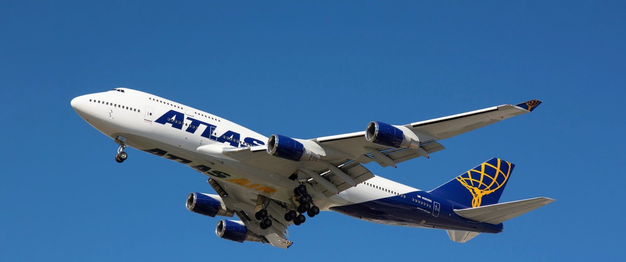 Die N263SG: Die Boeing 747-400 von Atlas Air hat 189 Plätze.