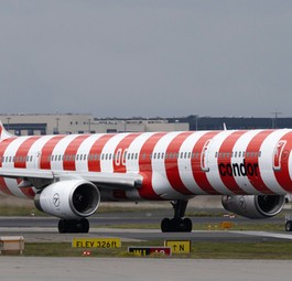 Die D-ABOM: Die Boeing 757 hatte ihren letzten regulären Einsatz bei Condor.