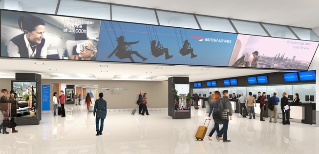 Auch der Check-in-Bereich für die weniger exklusiven Fluggäste soll überarbeitet werden.