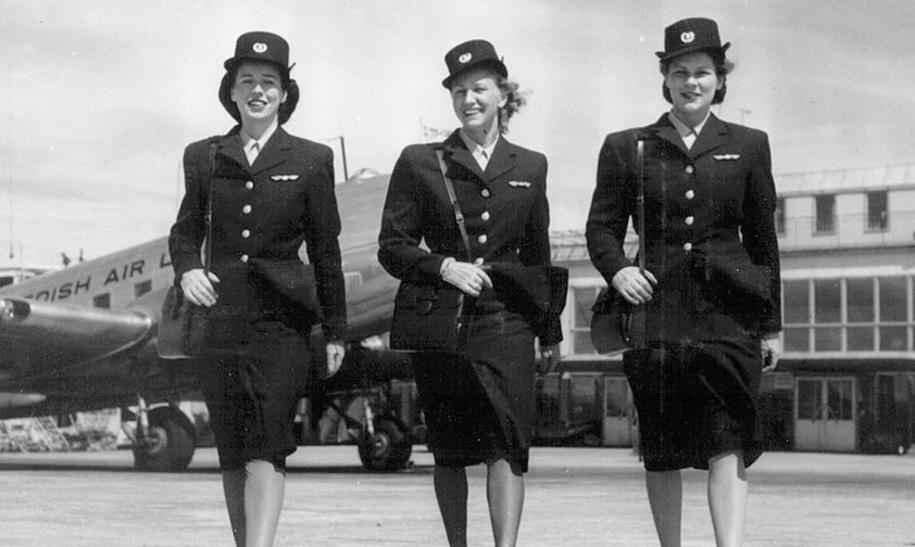 Stockholm Bromma Airport in 1948. In the background you can see a Douglas DC-3 of Aerotransport, also known as Swedish Airlines.