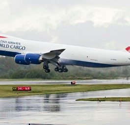 Boeing B747-8F von British Airways: Zu groß für Barajas?
