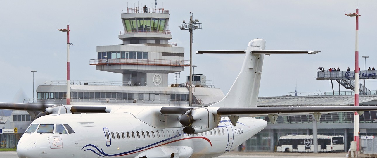 DAT ATR 72 am Flughafen Linz: Die Auslastung der ersten vier Monaten lag deutlich unter den Erwartungen.