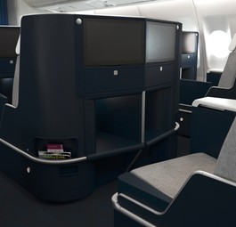 Visualisierung der Business Class in der neuen A330-Kabine von Air France: Hier gibt es...