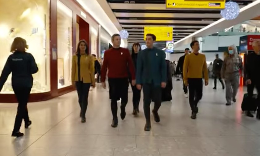 Was eine Star-Trek-Crew in Heathrow zu suchen hatte
