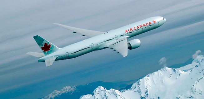 Boeing 777 von Air Canada: Über Alaska wurde die Maschine heftig durchgeschüttelt.