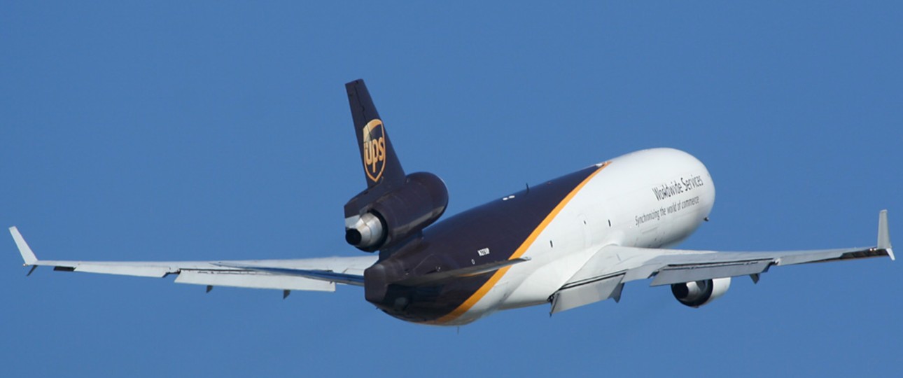 MD-11 von UPS: Alle müssen am Boden bleiben.
