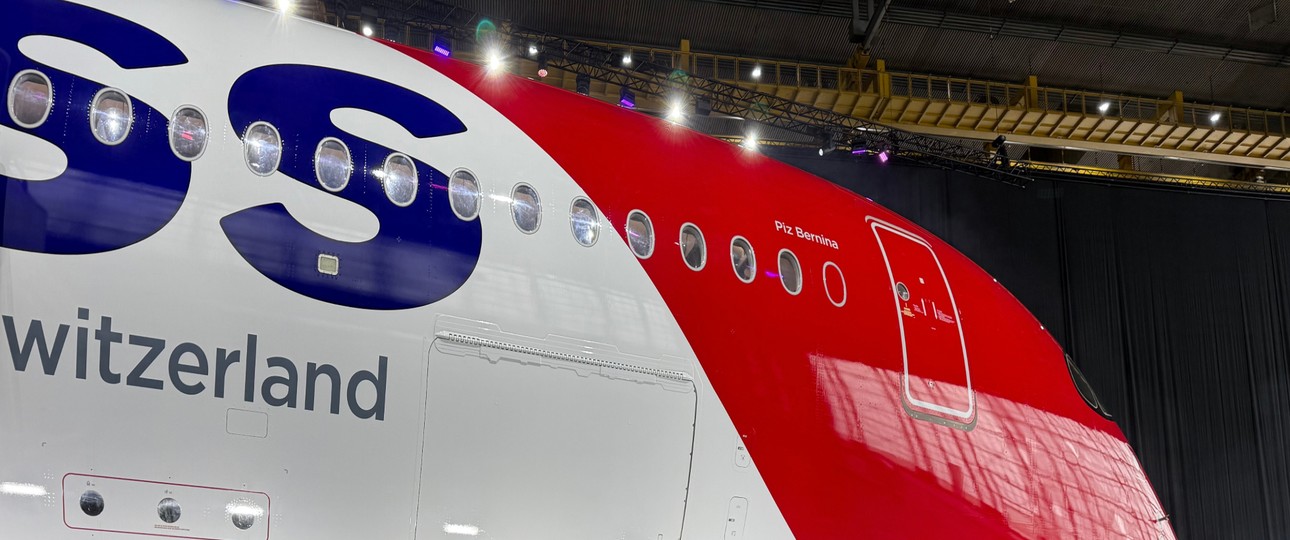 Airbus A350 HB-IHF: Erstmal am Boden.