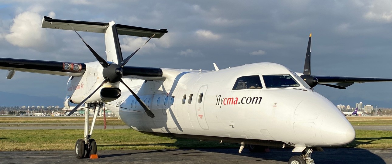 Dash 8-100 von Central Mountain Air: Die Fluglinie expandiert in Kandas Osten.