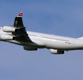 Airbus A340 von Swiss: Muss ab Johannesburg zwischenlanden.