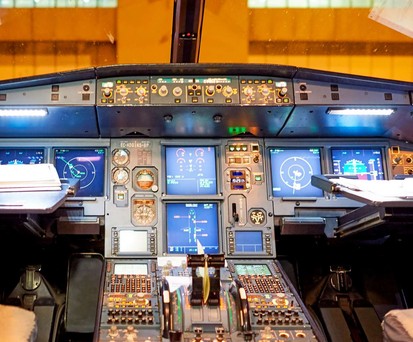 Ein A320 Cockpit:  Der angeklagte Copilot war bei Delta Air Lines A320-Pilot.
