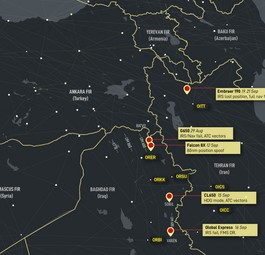 Vorfälle über dem Irak: Sie häufen sich.