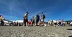 Bei schönstem Wetter zog das Flughafest Zehntausende Zuschauerinnen und Zuschauer an.