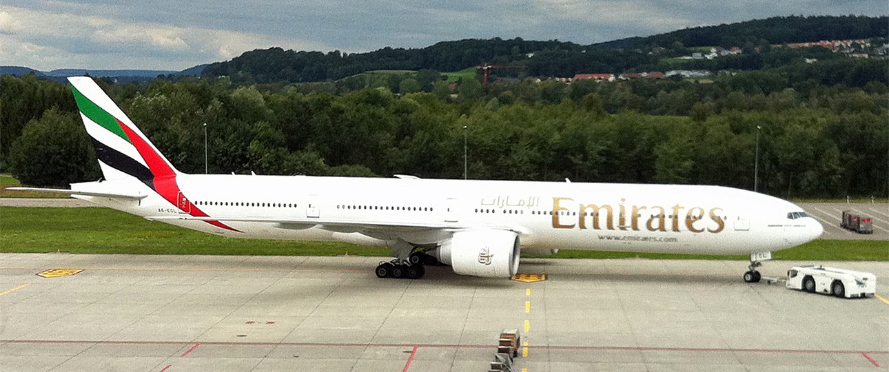 Boeing 777 von Emirates: Zwei Jets dieses Modells waren an dem Vorfall beteiligt.