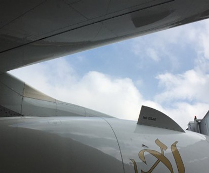 Airbus A380 von Emirates: Bald Dauergast in Nizza.