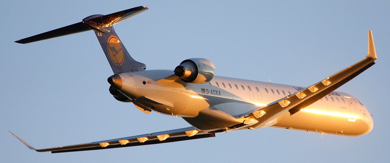 Bombardier CRJ900 von Lufthansa: Auch die D-ACKA ist derzeit viel unterwegs.