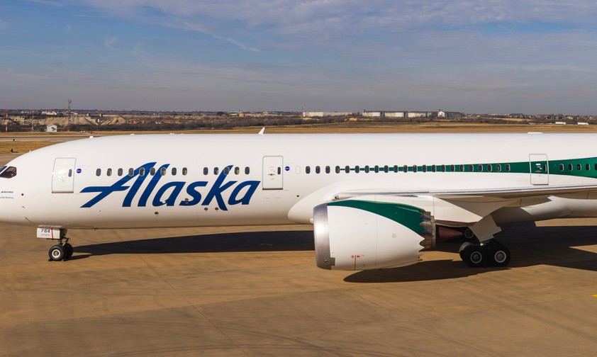 Boeing 787 in Farben von Alaska Airlines: Bald nach Europa unterwegs.