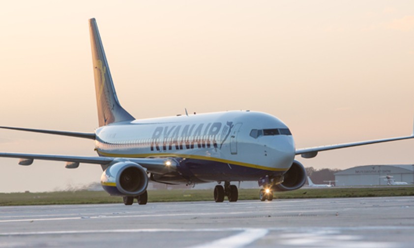 Boeing 737 von Ryanair in Stansted: Die Piloten sind nicht zufrieden.