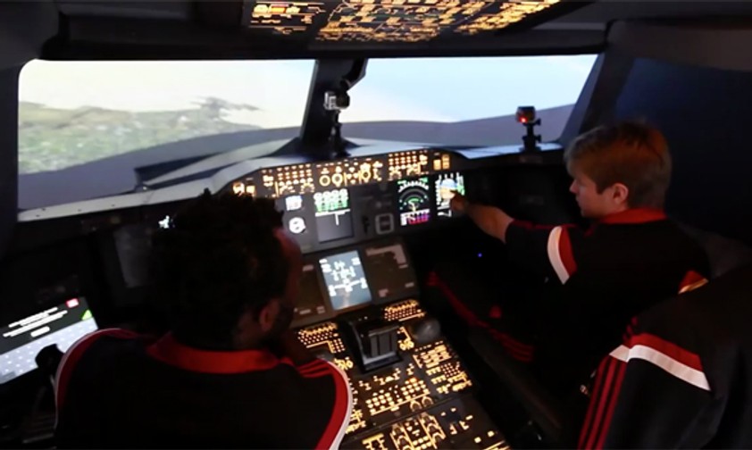 Fußballstars fliegen Superjumbo