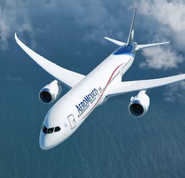 B787 von Aeromexico: Der Jet soll die Flotte deutlich effizienter machen.