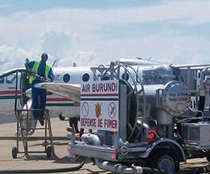 Air Burundi: Betanken geht derzeit noch.