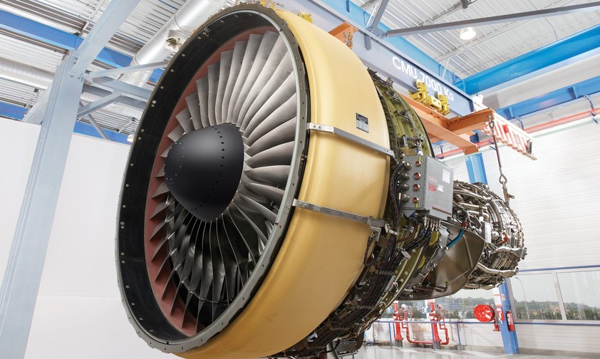 CF6-80C2 Triebwerk von General Electric: Das Triebwerk wird zur Gasturbine.