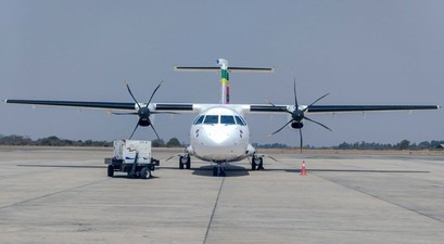 ATR42 von Air Zimbabwe: Die Fluglinie betreibt aktuell ein Flugzeug.
