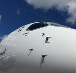 Die HB-JBA, als sie noch eine Bombardier CS100 war: Swiss betreibt inzwischen neun Airbus A220-100.