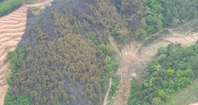 Absturzstelle: Hier prallte der Jet ins Gebirge. 
