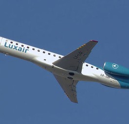 Die Kategorie unter 50 Sitzen kennt viele Anbieter. Der größte ist Embraer mit 29 Prozent. Im Bild: eine Embraer ERJ145 von Luxair.