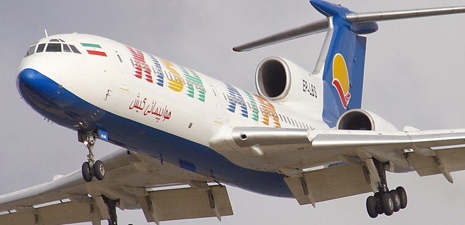 (nicht mehr eingesetzte) Tupolew Tu-154 von Kish Air: Bald will die Fluggesellschaft neuere Flieger.