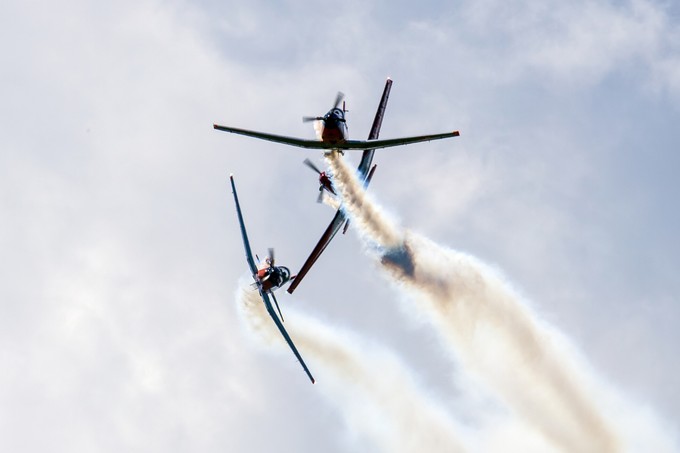 Die Zuschauerinnen und Zuschauer waren begeistert - hier über PC-7.