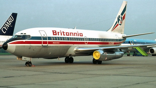 Boeing 737 der Airline Britannia im Jahre 1985: Jet mit Geschichte